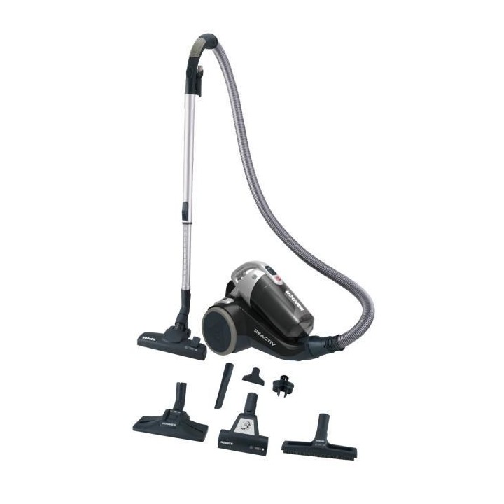 HOOVER REACTIV RC81_RC2P, Aspirateur Traineau Puissant 800W Filtre Lav