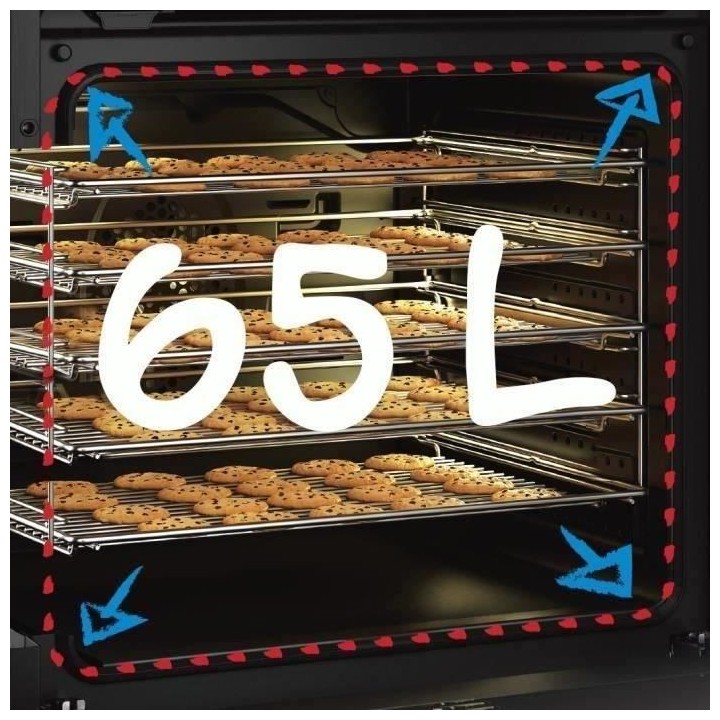 Cuisiniere pose libre BEKO FSS57100GAC - 4 foyers vitrocéramiques - F