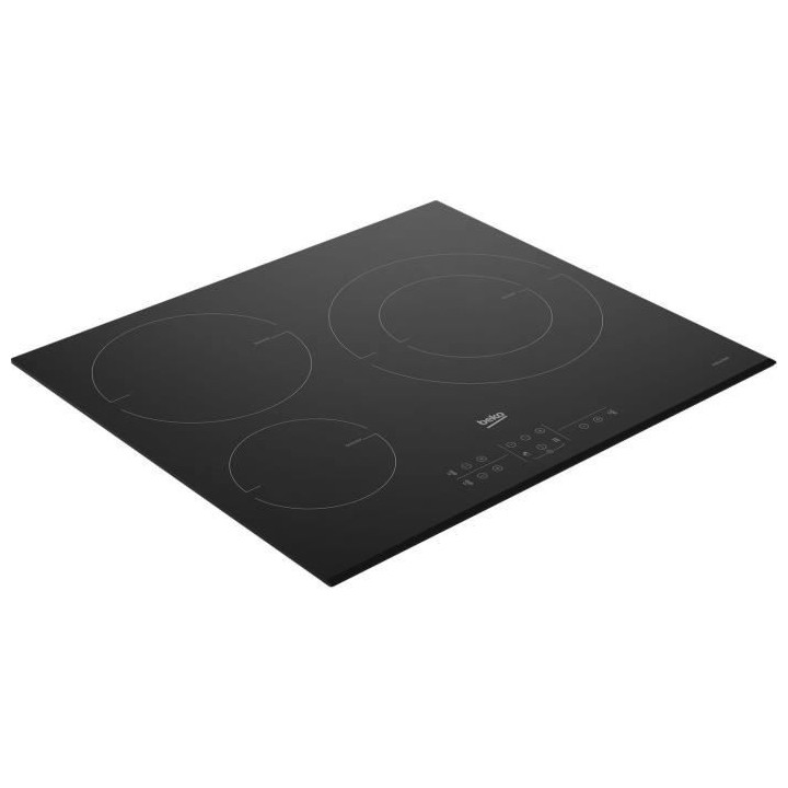 Plaque de cuisson induction BEKO - 3 feux - 58x51 cm - HII63200MTB
