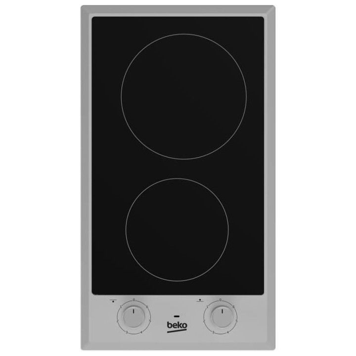 Table vitrocéramique BEKO HDCC32200X - 2 foyers - Commandes tactiles