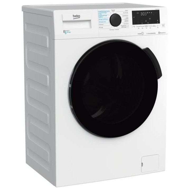 Lave-linge séchant BEKO HTE8614YBST - 8 / 5 kg - Induction - 1200 trs