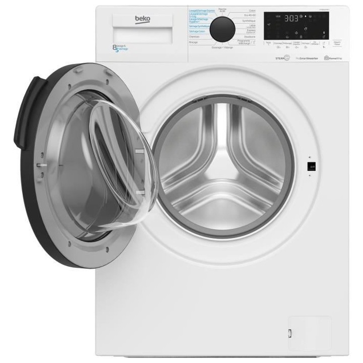 Lave-linge séchant BEKO HTE8614YBST - 8 / 5 kg - Induction - 1200 trs