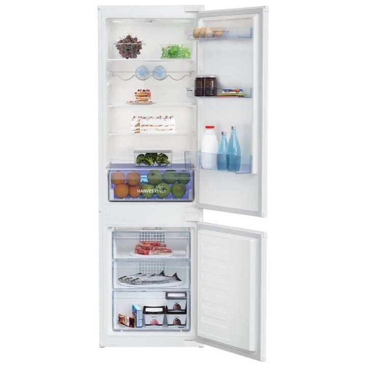 Réfrigérateur combiné intégrable BEKO BCHA275K4SN - 2 portes - 262