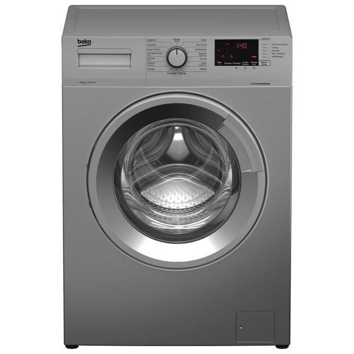 Lave-linge hublot BEKO WM1015CHS - 10 kg - Induction - 1200 trs/min -