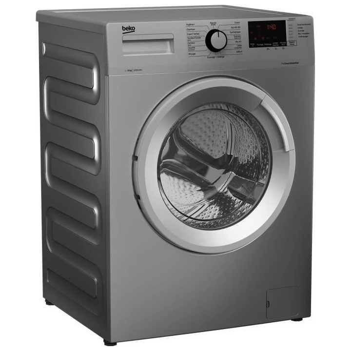 Lave-linge hublot BEKO WM1015CHS - 10 kg - Induction - 1200 trs/min -