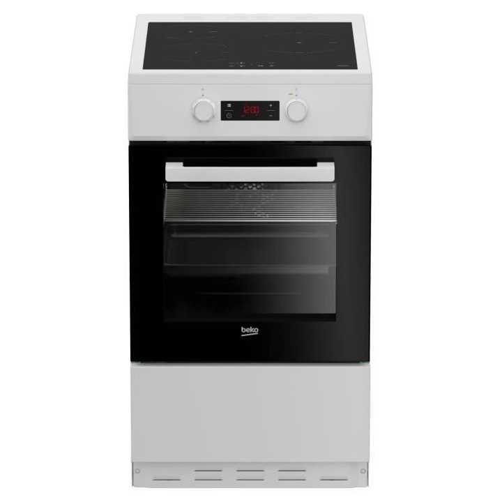 Cuisiniere induction - BEKO - FSM58301WC - 3 feux - 0,92 kwh/cycle - 5