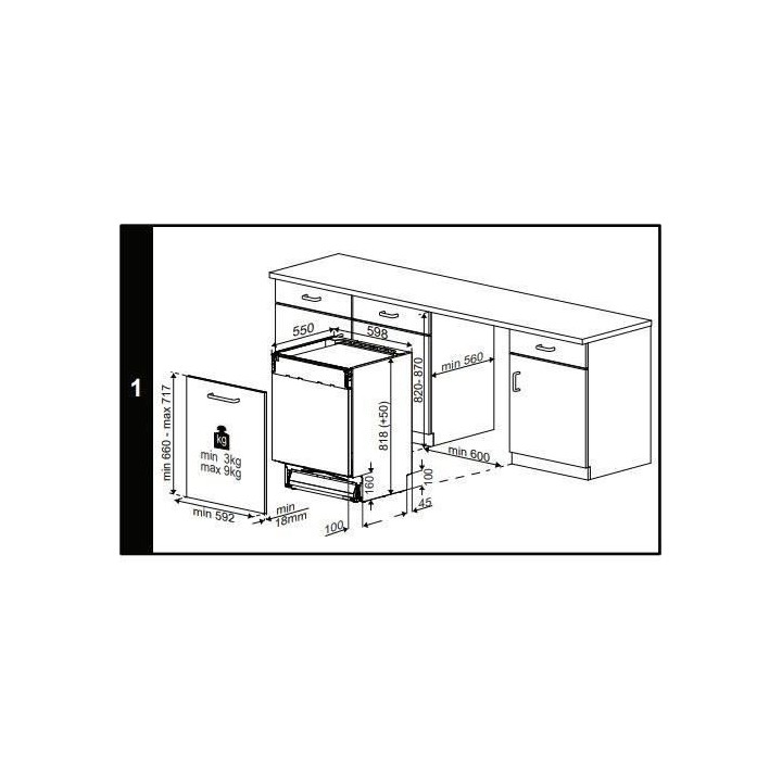 Lave vaisselle tout intégrable BEKO BDIN164E1 - 14 couverts - L60cm -