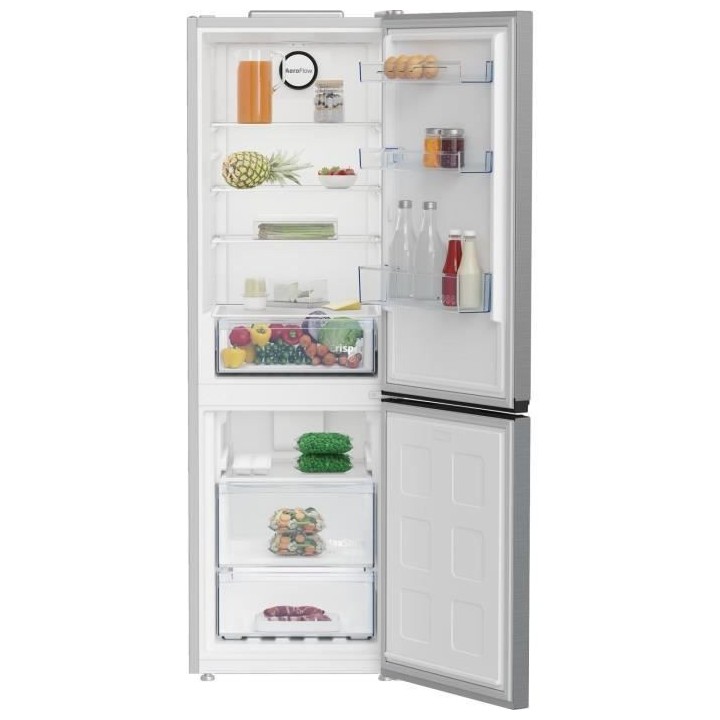 Réfrigérateur combiné BEKO - B1RCNE364XB - 316 L - classe E - Méta