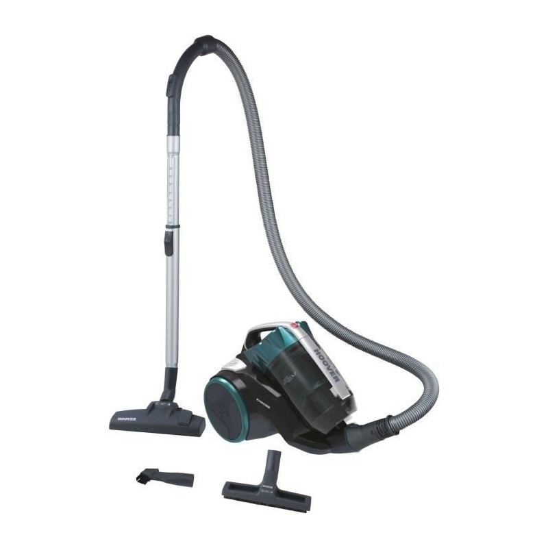 Hoover KS40PAR Aspirateur Traineau sans sac Technologie Cyclonique Puissant 550W capacité 1,8L Compact Maniable Brosse parquet