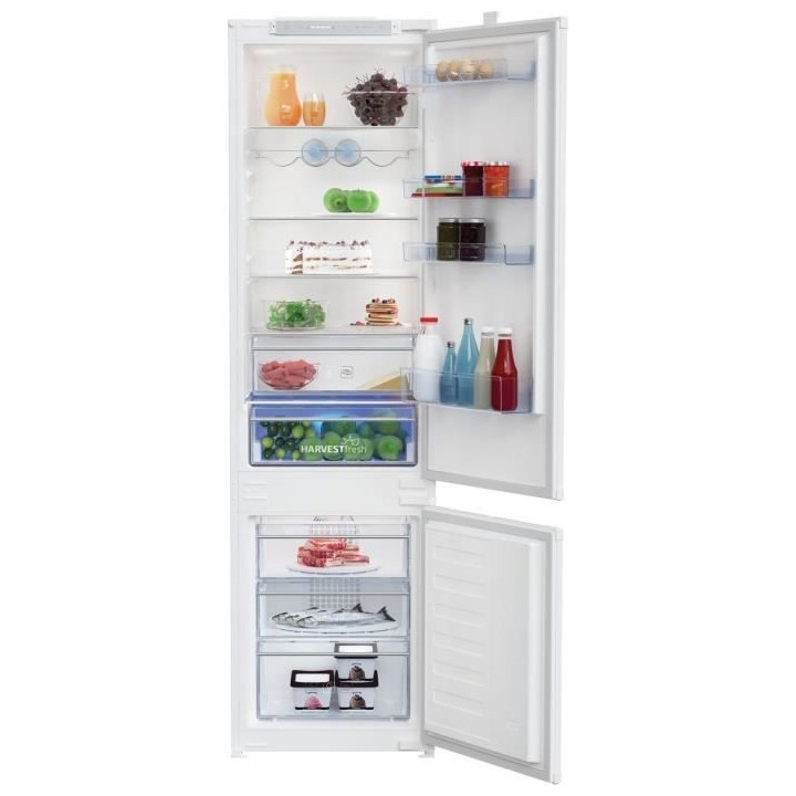 Réfrigérateur combiné BEKO - BCHA306E4SN - portes - intégrable - 2