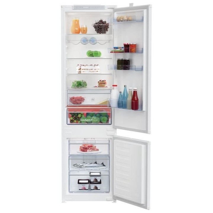 Réfrigérateur combiné BEKO - BCHA306E4SN - portes - intégrable - 2