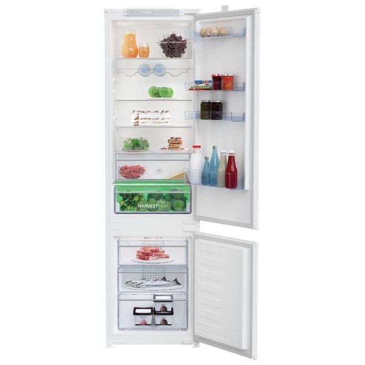 Réfrigérateur combiné BEKO - BCHA306E4SN - portes - intégrable - 2