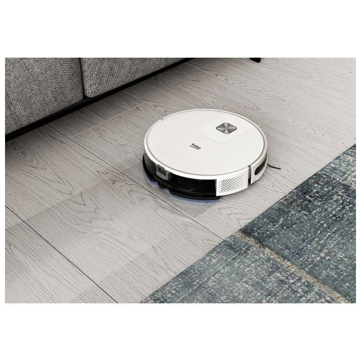 BEKO VRR60314VW - Aspirateur Robot Laveur 2 en 1 Connecté - Autonomie