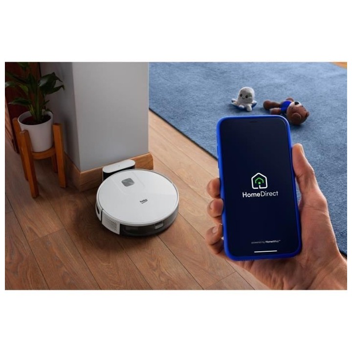 BEKO VRR60314VW - Aspirateur Robot Laveur 2 en 1 Connecté - Autonomie
