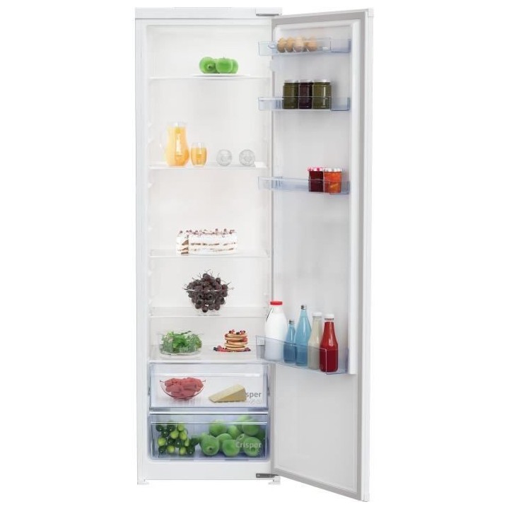 Réfrigérateur monoporte intégrable BEKO BSSA315K4SN - 309L - Blanc