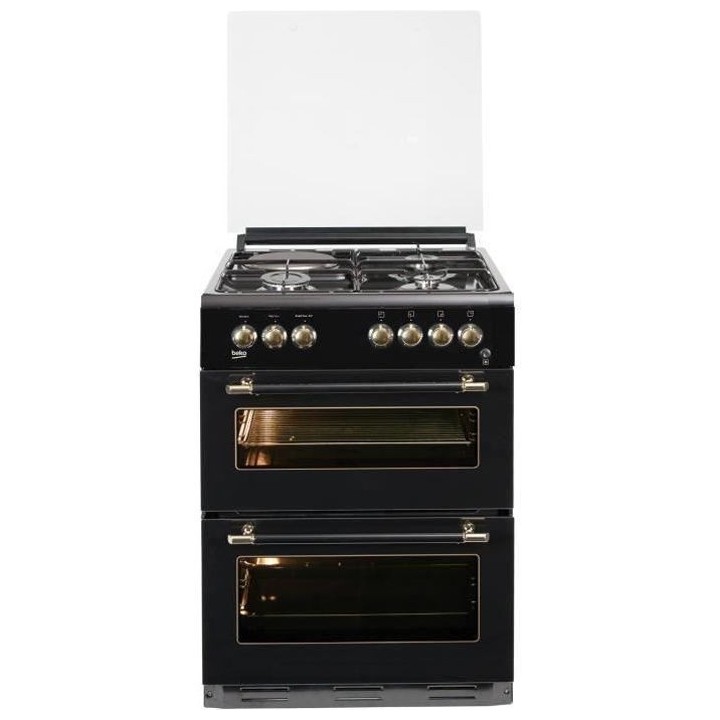 BEKO FDF63110DBR - Cuisiniere table mixte gaz / électrique - 4 zones