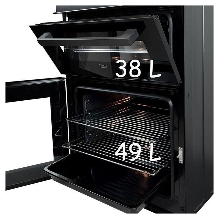 BEKO FDF63110DBR - Cuisiniere table mixte gaz / électrique - 4 zones