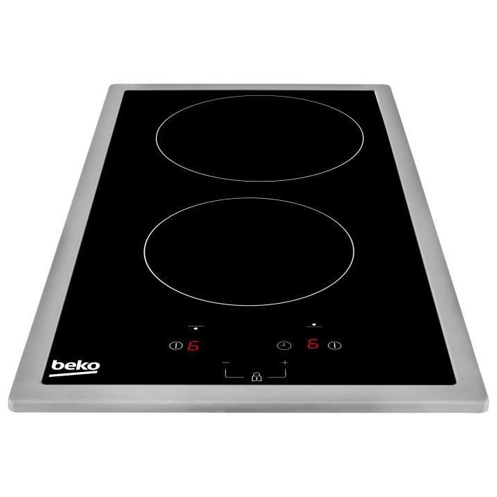 Table de cuisson BEKO HDMC32400TX - 2 foyers induction - Commandes tac