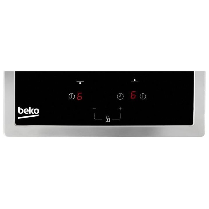 Table de cuisson BEKO HDMC32400TX - 2 foyers induction - Commandes tac