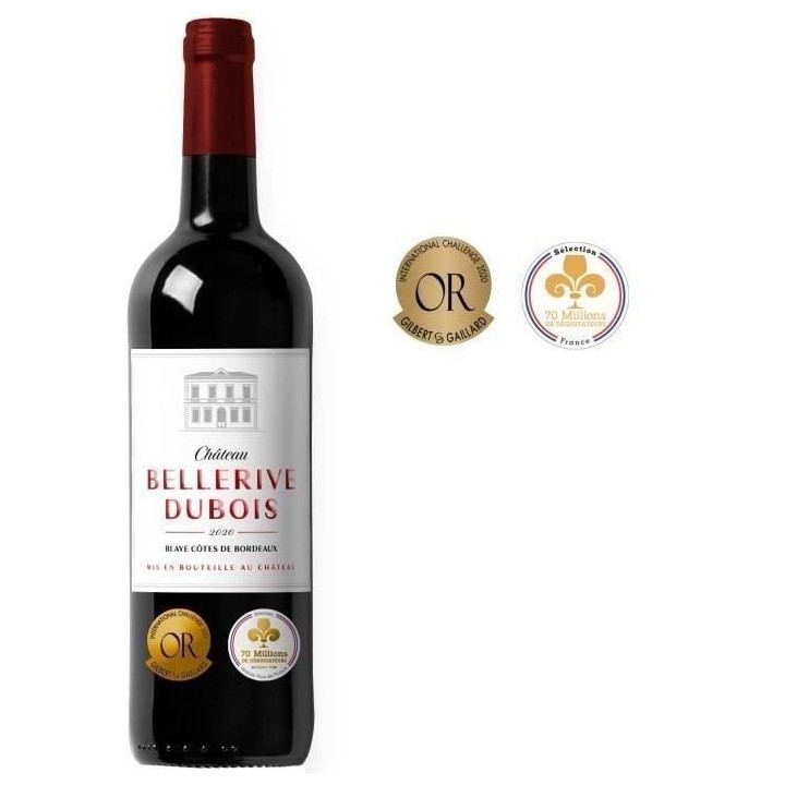 Château Bellerives Dubois 2020 Blaye Côtes de Bordeaux - Vin rouge d