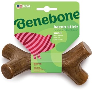 Benebone Jouet bâton a mâcher pour chien adulte, Taille S, saveur ba