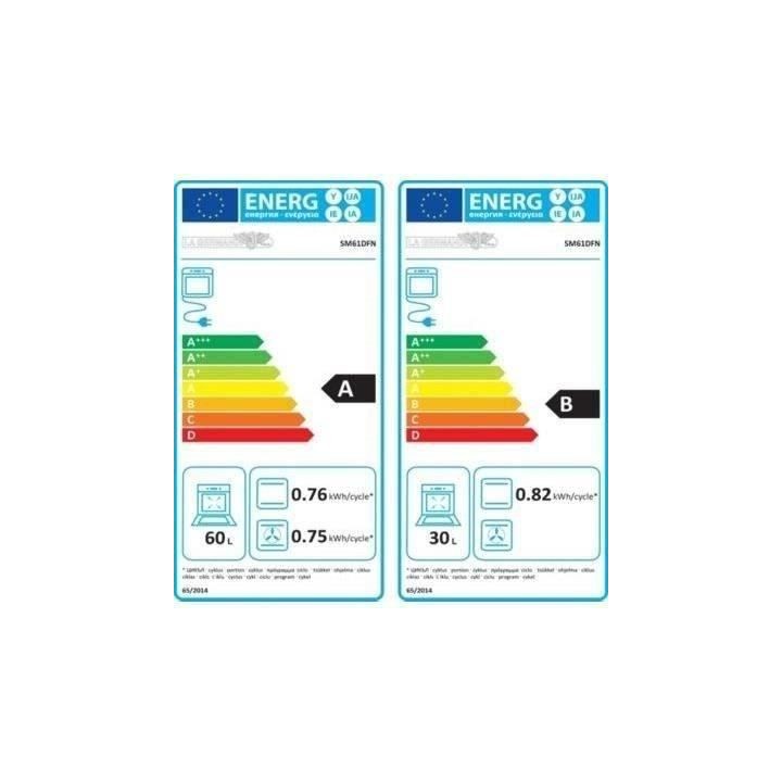 LA GERMANIA SM61DFN Cuisiniere 2 Fours Noire