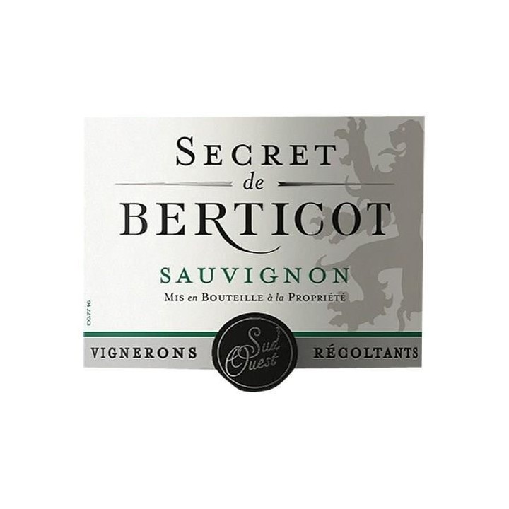 Secret de Berticot Sauvignon Côtes de Duras - Vin blanc du Sud-Ouest