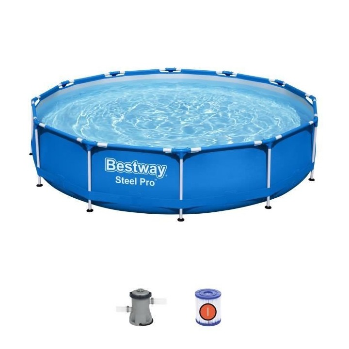 Kit Piscine hors sol tubulaire BESTWAY - Steel Pro™ - 366 x 76 cm -