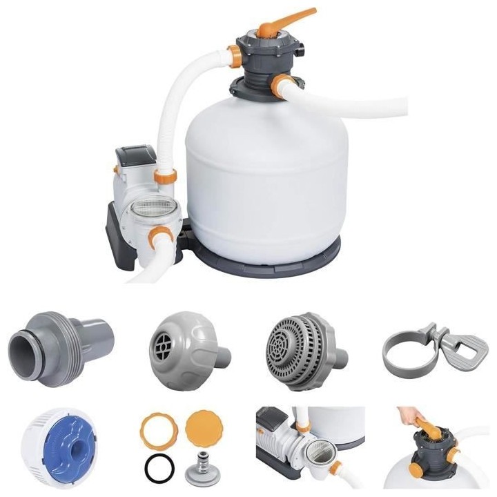 Filtre a sable BESTWAY Flowclear™ 11 355 L/h + préfiltre compatible