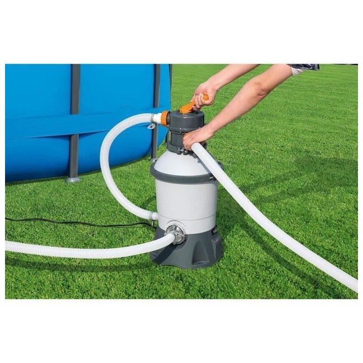 Filtre a sable BESTWAY Flowclear™ 3 028 L/h + pré-filtre compatible