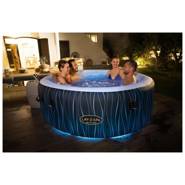 Spa gonflable BESTWAY - Lay-Z-Spa Hollywood - 196 x 66 cm - 4 a 6 plac