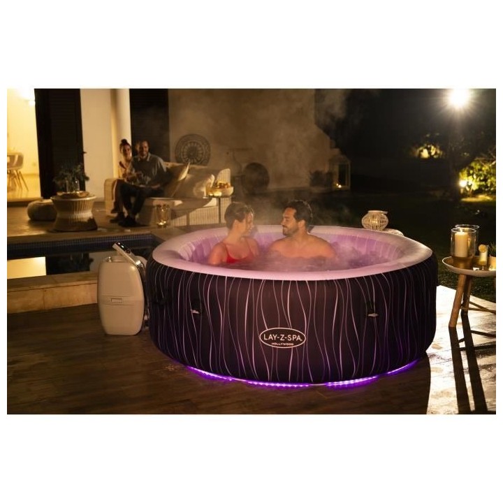 Spa gonflable BESTWAY - Lay-Z-Spa Hollywood - 196 x 66 cm - 4 a 6 plac