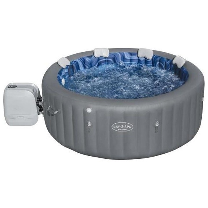 Spa gonflable BESTWAY - Lay-Z-Spa Santorini - 5 a 7 places -Rond (Livr