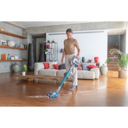 HOOVER HF322YHM, Aspirateur Balai sans fil 3-en-1, Aspire et Lave Puissant 22V Grande Autonomie 40 min Electrobrosse LED Tous So