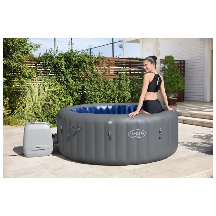 Spa gonflable BESTWAY - Lay-Z-Spa Santorini - 5 a 7 places -Rond (Livr