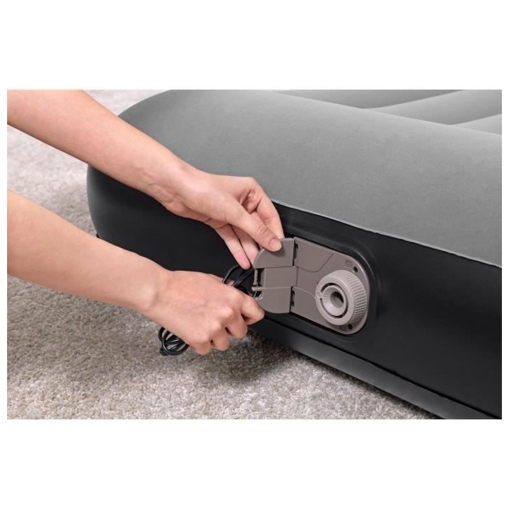 Lit gonflable - BESTWAY - 1 place - 188x99x30 cm avec pompe électriqu