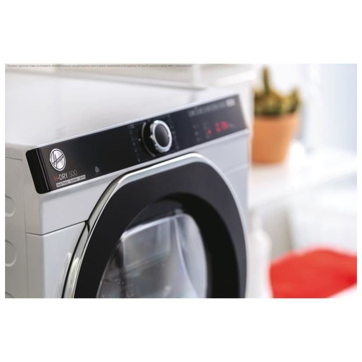 Seche-linge pompe a chaleur HOOVER NDPEH9A3TCBEXS-S H-DRY 500 - 9 kg -