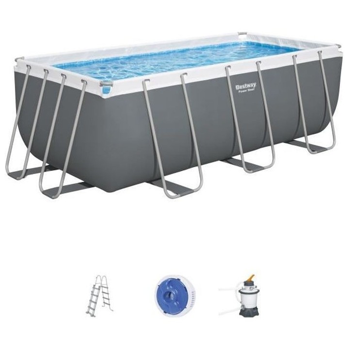 Piscine hors sol Power Steel™ 412 x 201 x 122cm, filtre a sable, éc