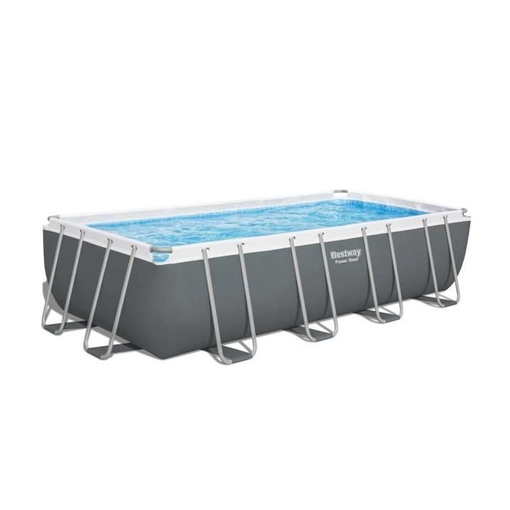 Piscine tubulaire Power Steel rectangulaire 5,49 x 2,74 x 1,22 m - Bes