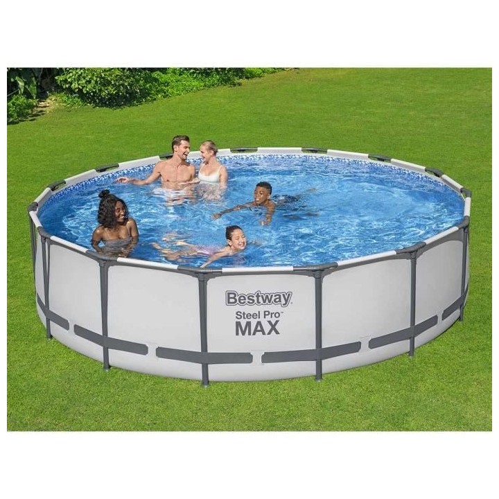 Kit Piscine hors sol tubulaire BESTWAY Steel Pro Max™- 457 x 107 cm
