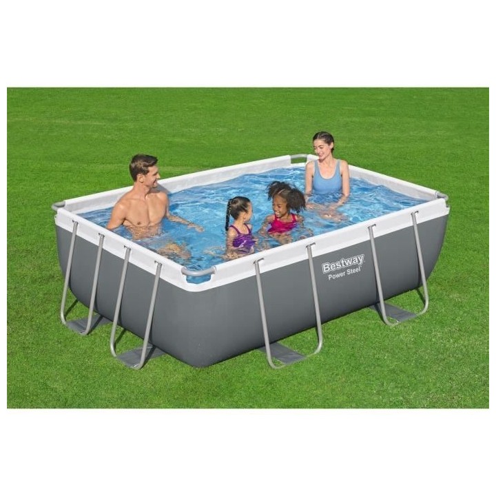 Kit Piscine hors sol tubulaire BESTWAY - Power Steel™ - 282 x 196 x