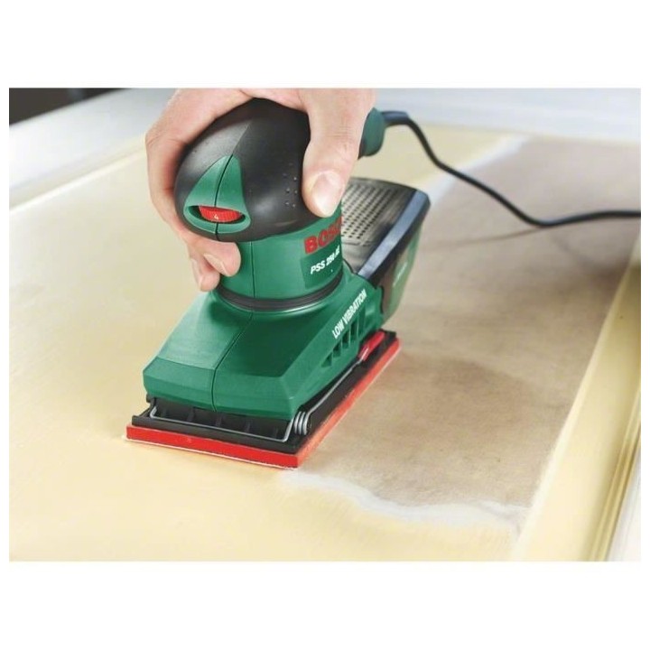 Ponceuse vibrante filaire Bosch - PSS 250 AE (250W, coffret de rangeme