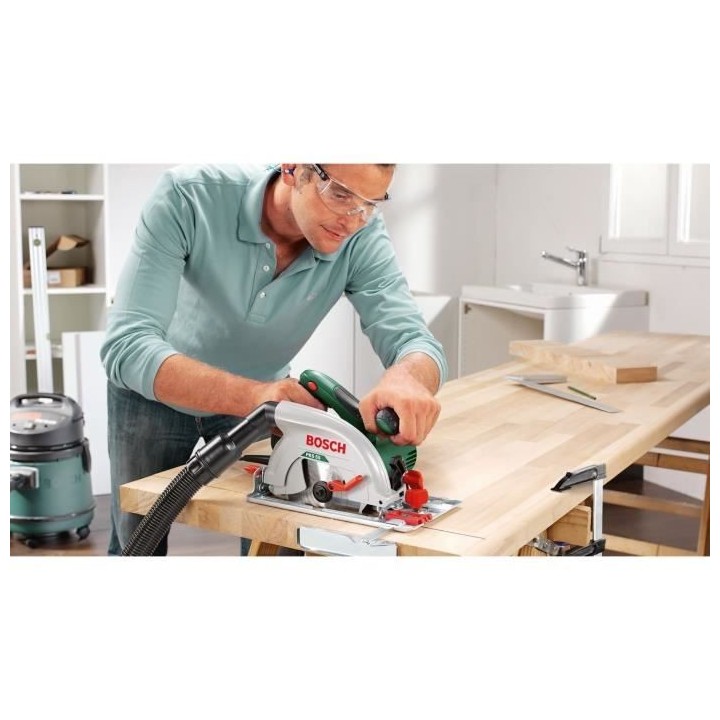 BOSCH Scie circulaire PKS 55A+boîtier récupération