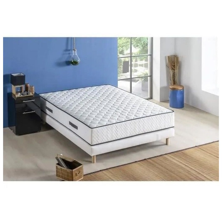 Matelas 140x200 cm - 580 ressorts ensachés - 7 zones de confort - 24