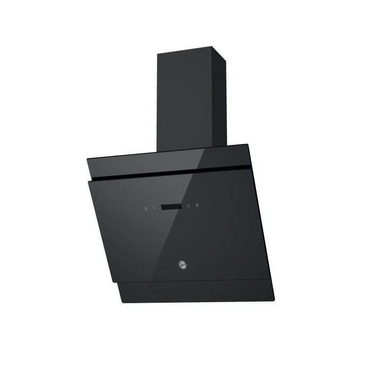 Hotte Inclinée HOOVER HDG6DCK3B - Larg 60 cm - Verre trempé Noir - 6