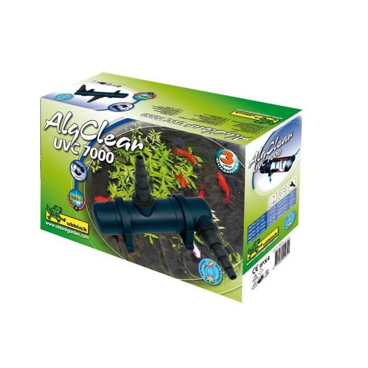 Appareil UV-C pour bassin AlgClear 7000 - UBBINK - Filtre 9W - 7000L m