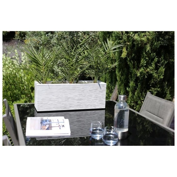 EDA PLASTIQUE Balconniere Graphit Up - 25 L - 59 x 19,5 x 22,8 cm - Bl