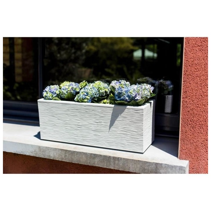 EDA PLASTIQUE Balconniere Graphit Up - 25 L - 59 x 19,5 x 22,8 cm - Bl