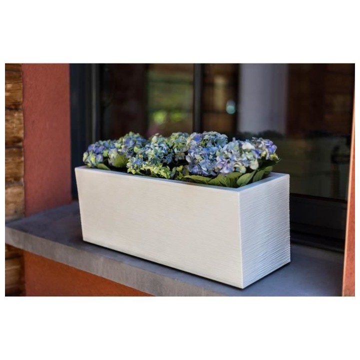 EDA PLASTIQUE Balconniere Graphit Up - 25 L - 59 x 19,5 x 22,8 cm - Bl