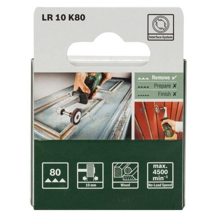 Rouleau a lamelles 10mm Grain 80 - BOSCH - Accessoires PRR / TEXORO